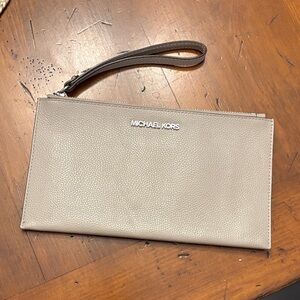 Michael Kors Gray Wristlet